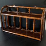 Vintage rattan shelf
