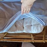 Old bamboo cradle basket