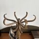 Baumann coat rack, swivelling parrot design from the 60s/70s in wood.