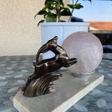 Art deco lamp antelope