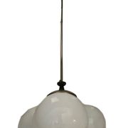 Art Deco glass chandelier, Poland, 1970s