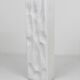 Vase en porcelaine blanc mat à relief style Op Art, Martin Freyer, Rosenthal Allemagne, années 1960