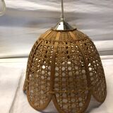 Vintage rattan hanging lamp