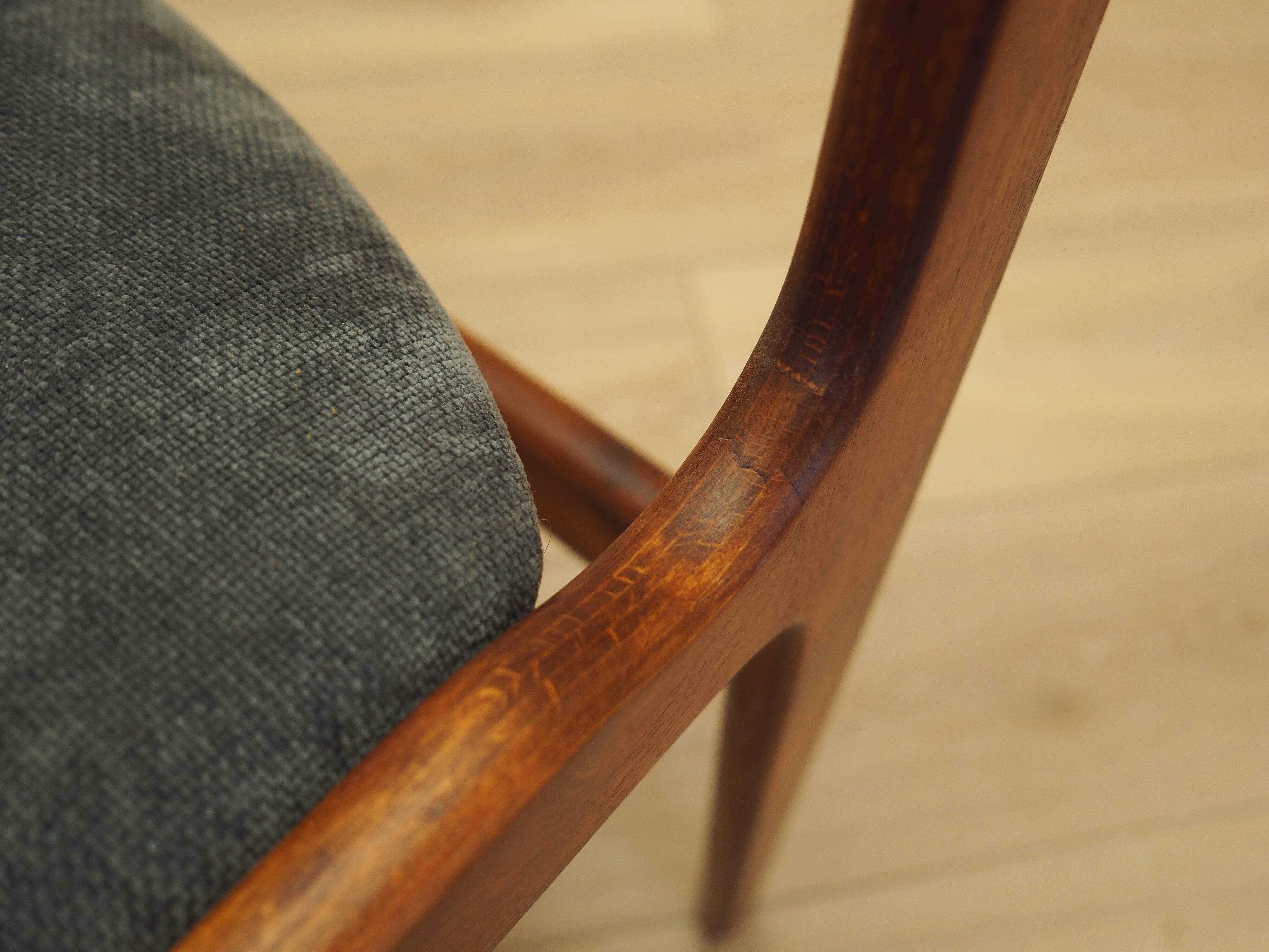 Set of four teak chairs, Danish design, 1970s, made in Denmark