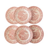 6 English flat plates Eit Ltd England vintage