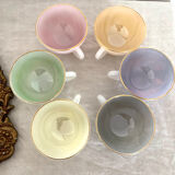 6 cups and saucers Arcopal