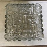 Vintage glass square wall lamp