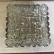 Vintage glass square wall lamp