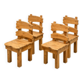 Lot de 4 chaises de montagne, 1970