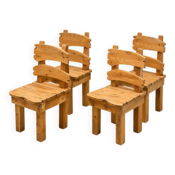 Lot de 4 chaises de montagne, 1970