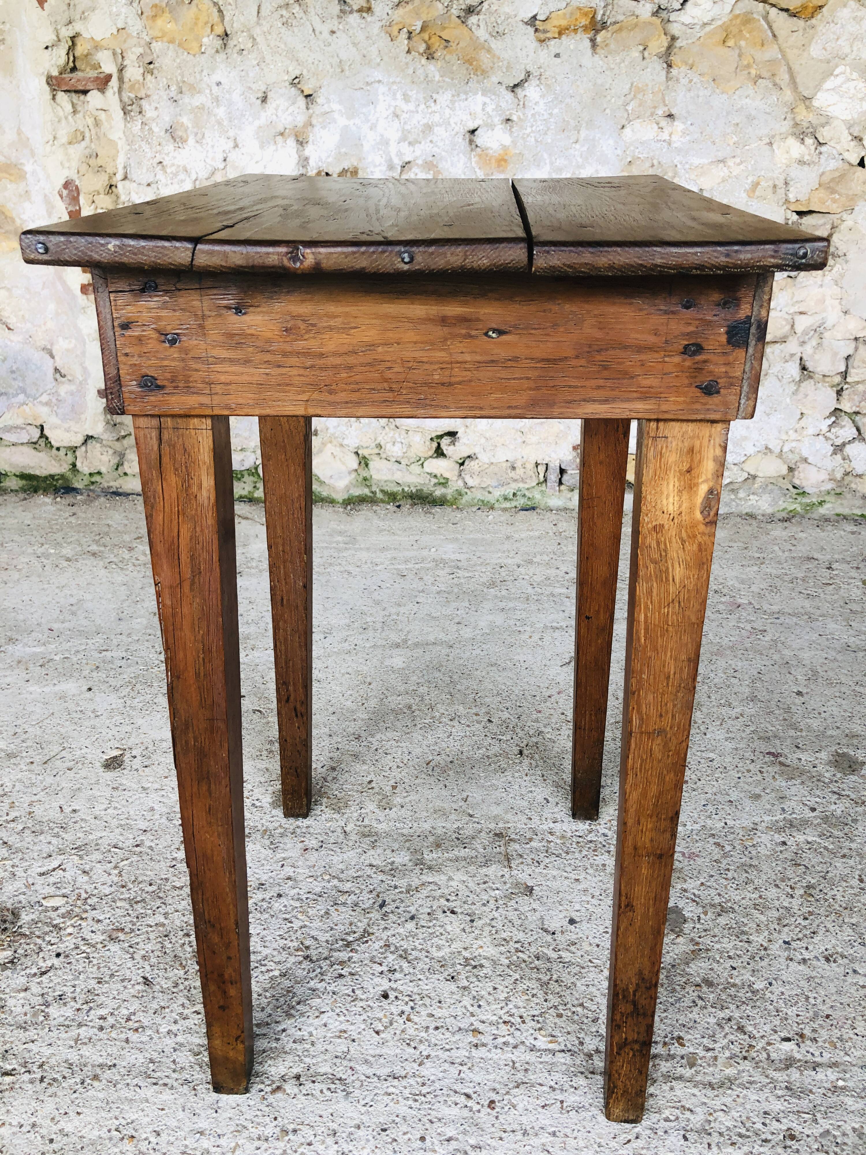 Console de ferme en bois vintage circa 1940