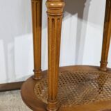Small Beech Drum Table, Louis XVI style – 1920