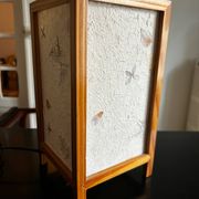 pair of dried flower lamps 1970