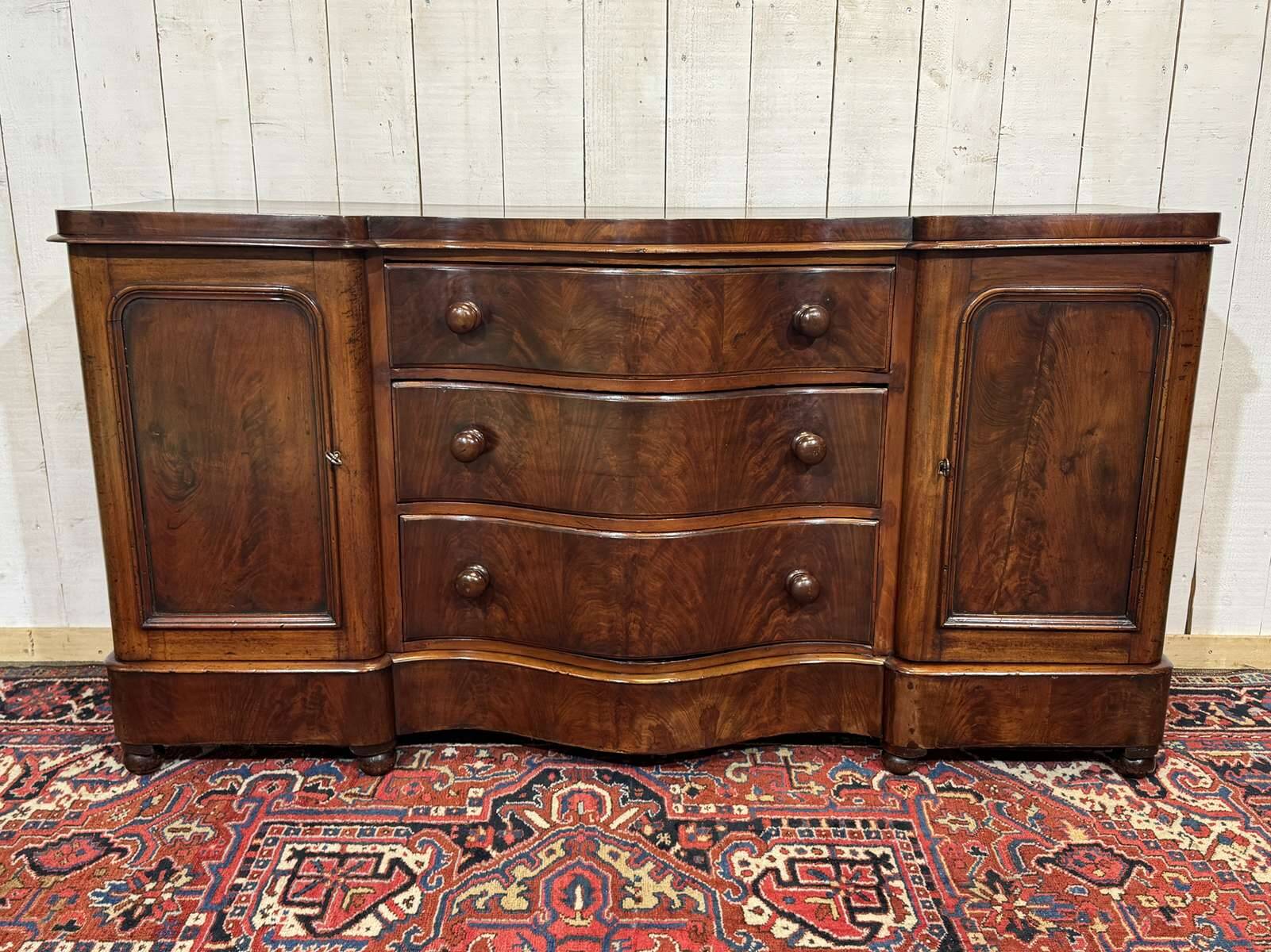 Victorian Enfilade 19th mahogany