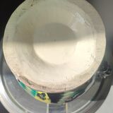 Art Deco vase in ceramic with flame glazes