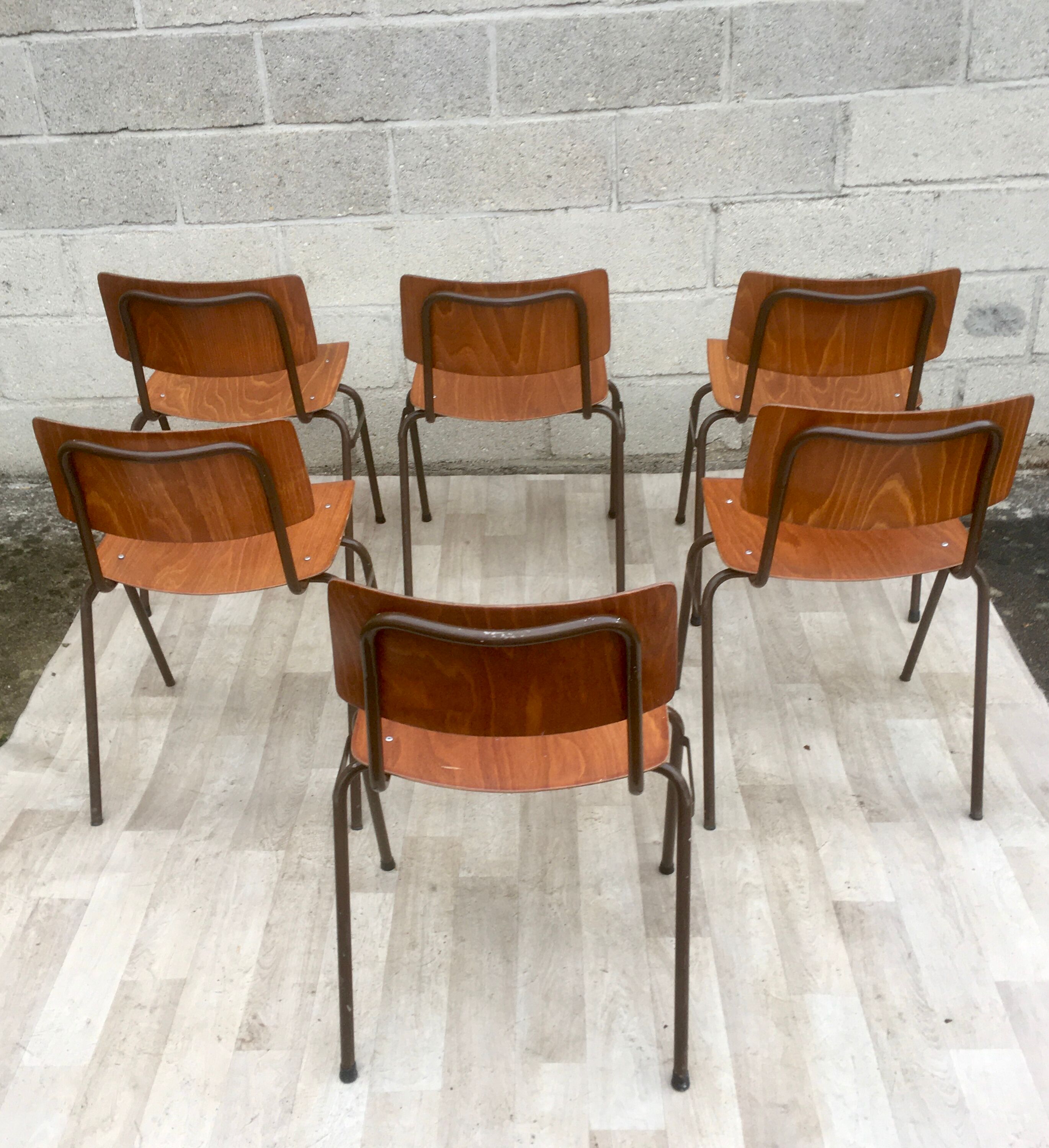Set of 6 vintage Dutch Marko chairs