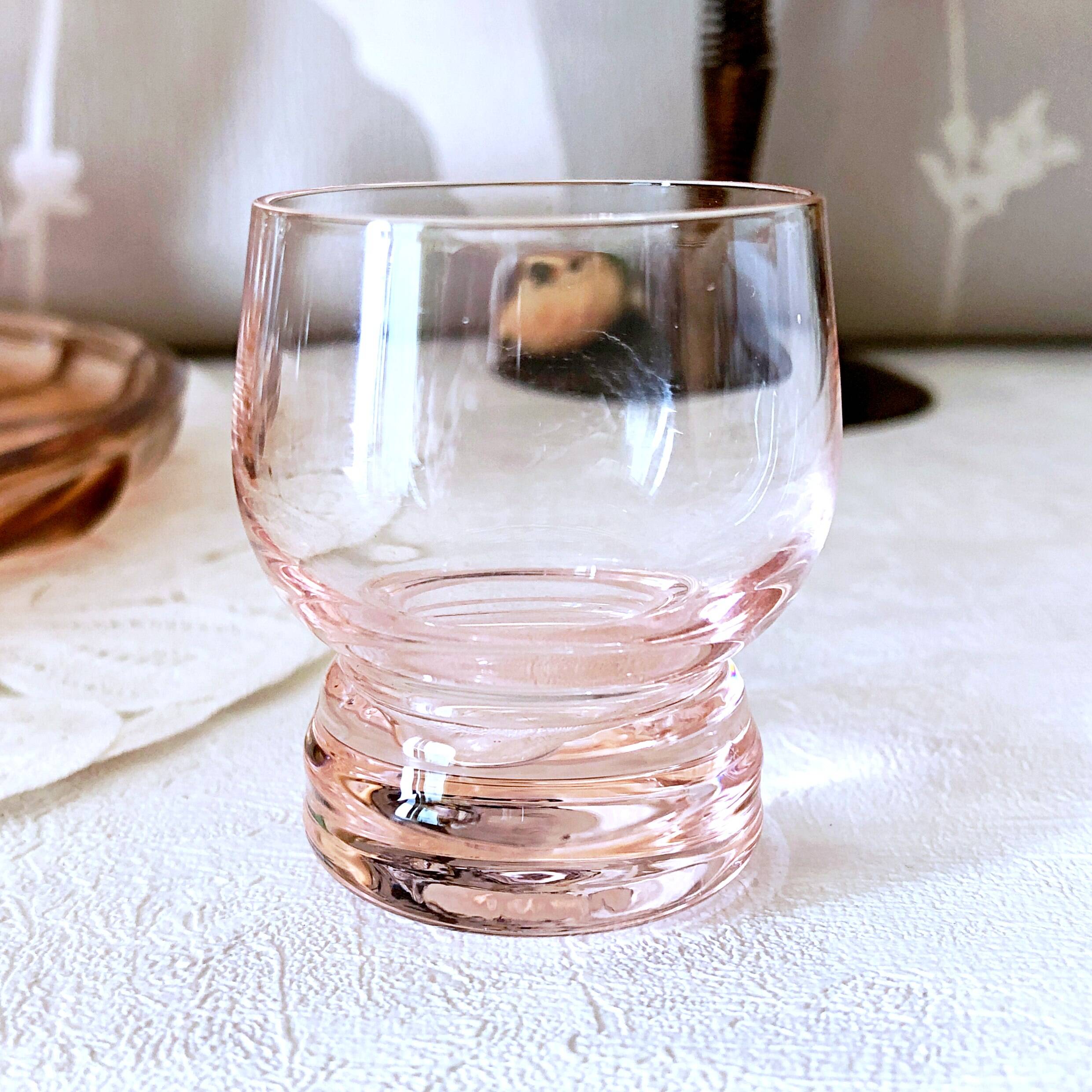 Rosé liqueur service in Hartzvillier crystal, handmade in France