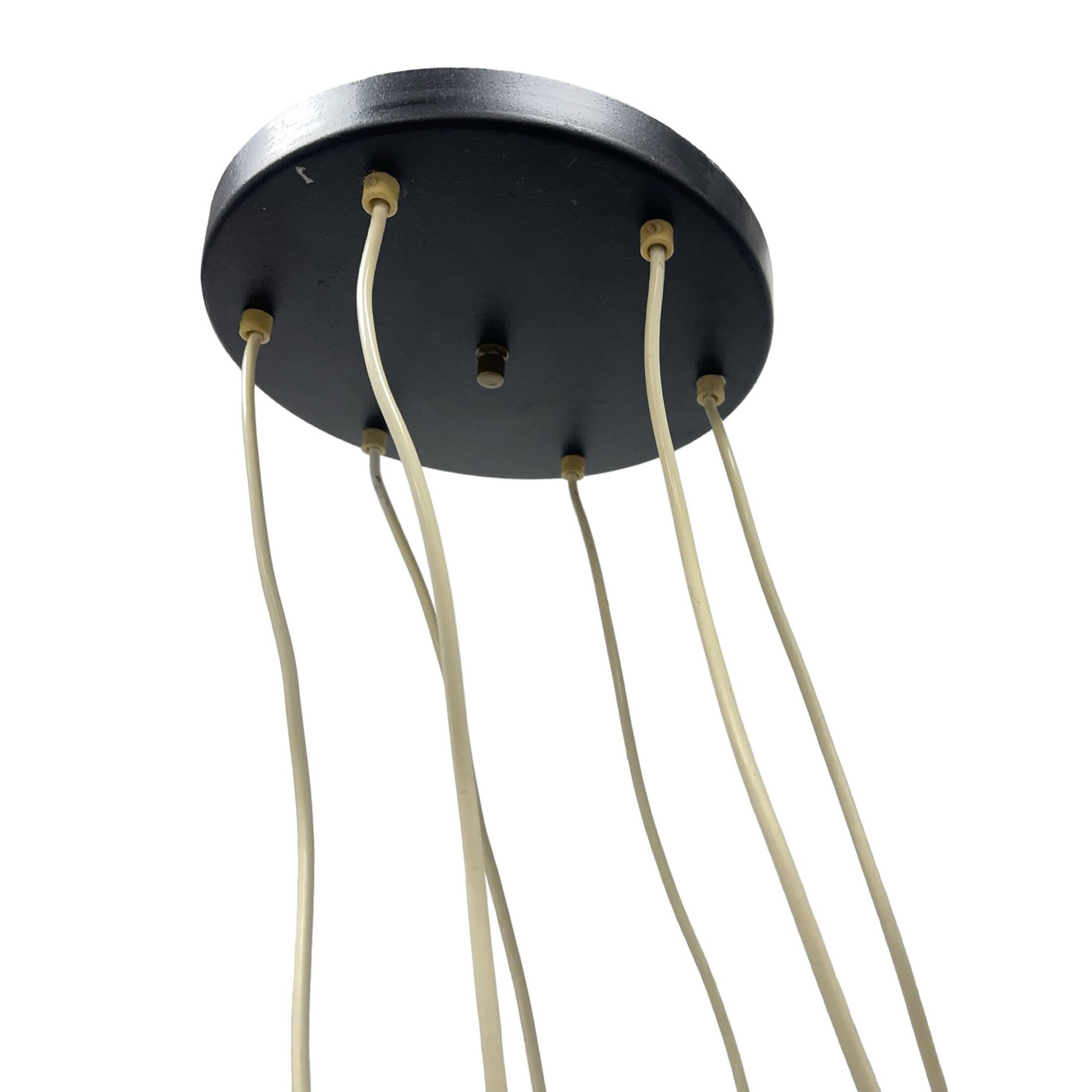Elektroinstala Jílové cascade pendant lamp Czechoslovakia 1970