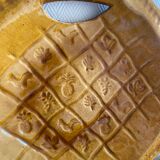 Large glazed terracotta dish