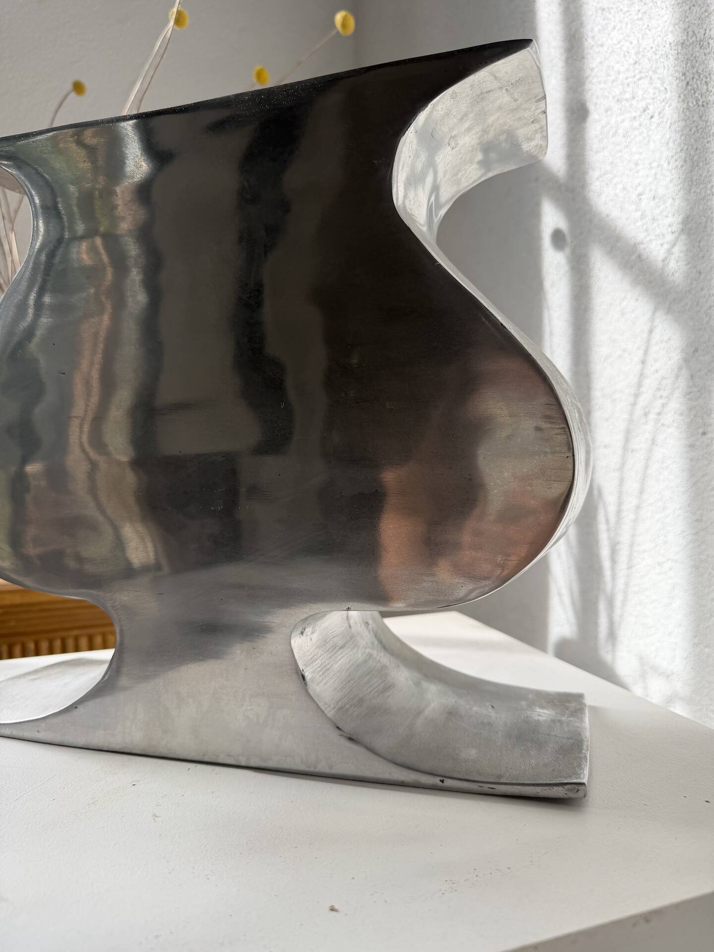Vase fonte d’aluminium