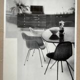 Original photo of furniture / dining chairs by Herman Miller, 1953