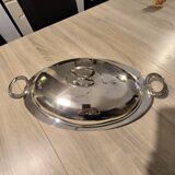 Silver metal tray