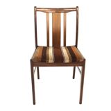 Set of 4 Scandinavian walnut chairs, Sweden, 1960