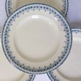 4 dessert plates from Longwy model Bordeaux 211227