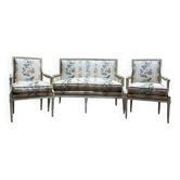 Salon de style Louis XVI Canapé et Paire de fauteuils