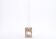 Travertine soliflore vase with glass tube, 1970s