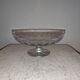 Compotier coupe sur piédouche verre soufflé taillé