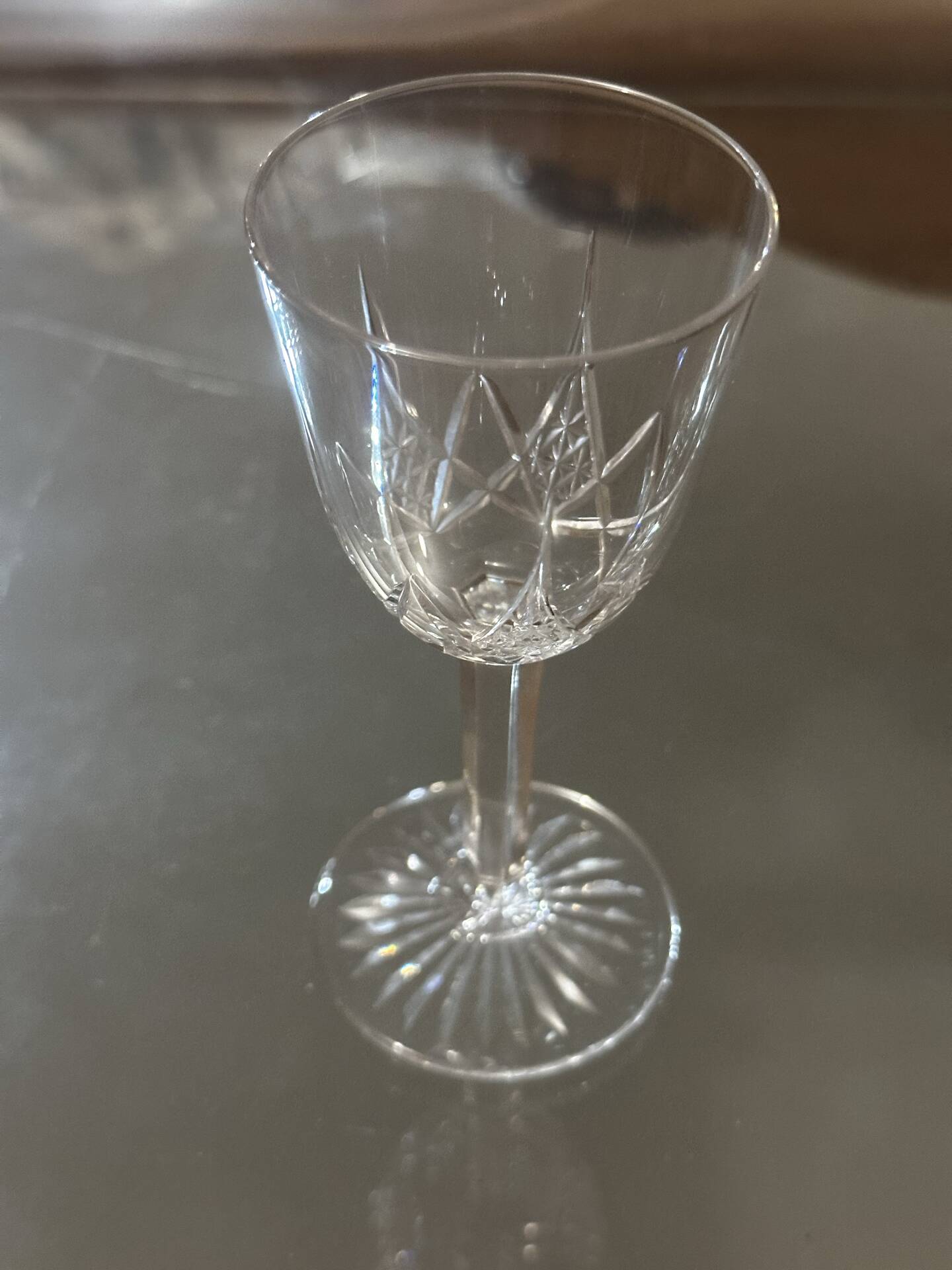 12 Baccarat crystal glasses stamped model Epron H 12.2 cm