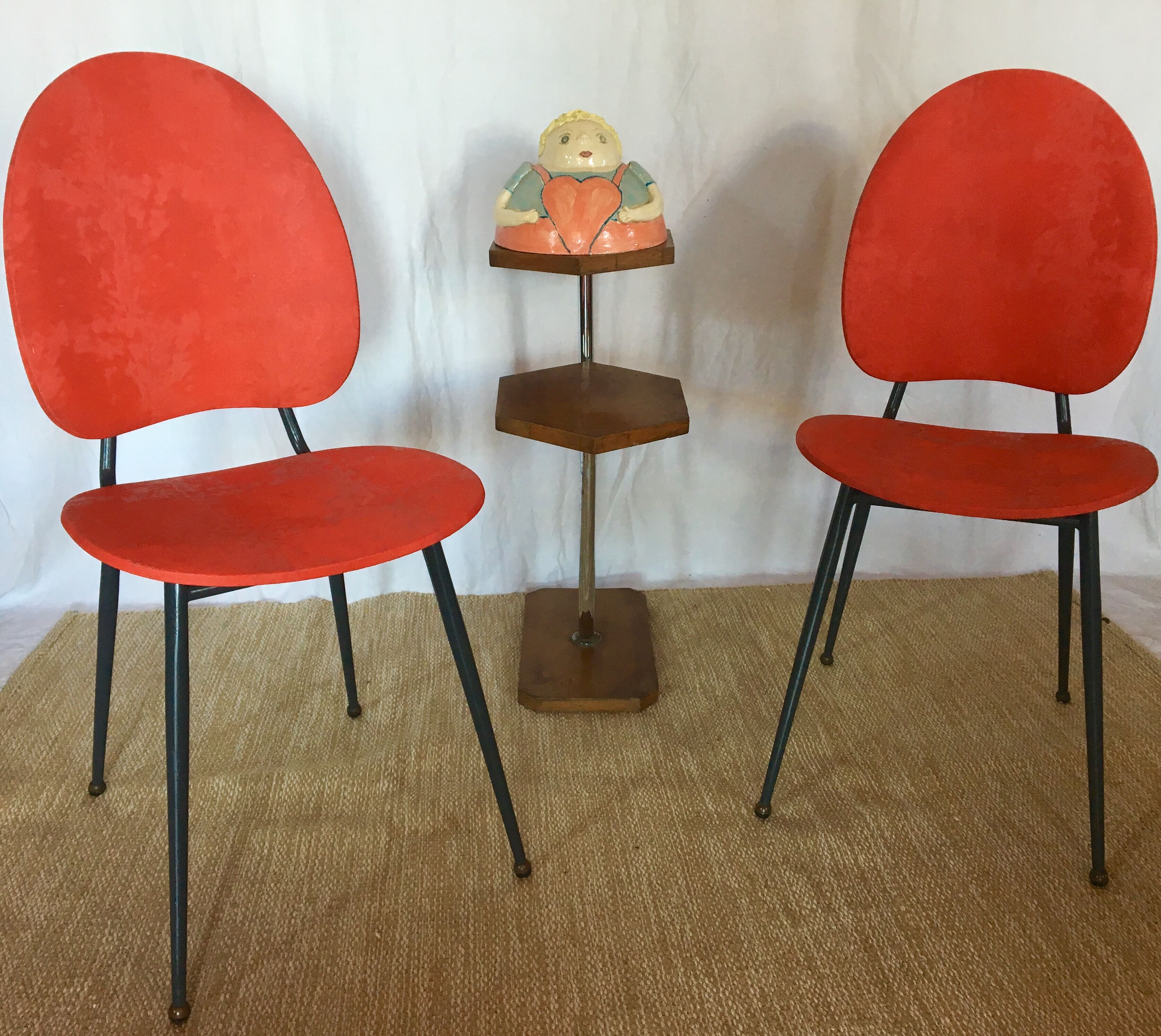 Pair of chairs 60s vinyl