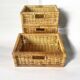 Commode vintage en rotin et bambou