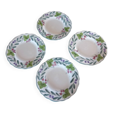 4 salad plates, dessert Fortebraccio Italy