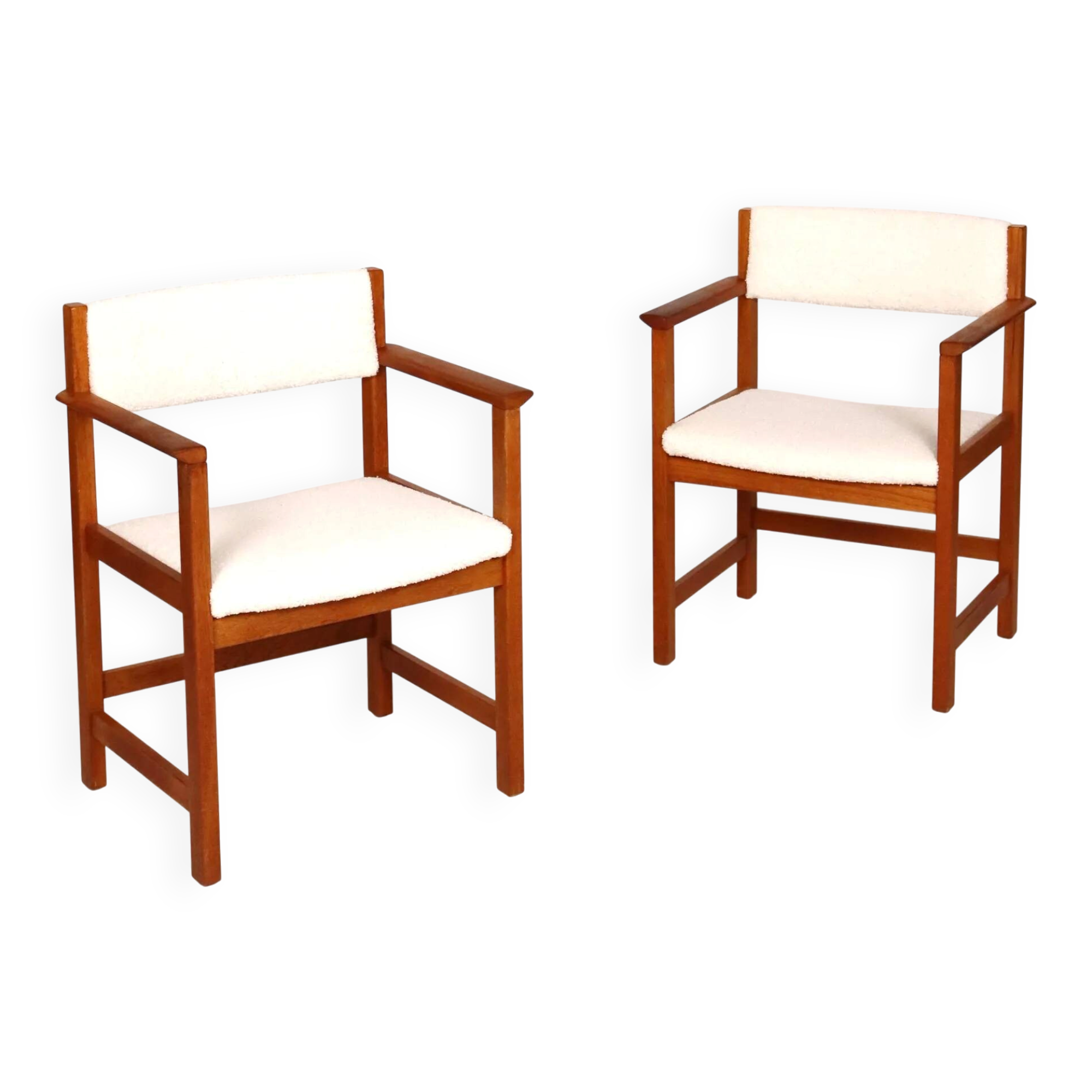 Paire de fauteuils scandinaves années 60