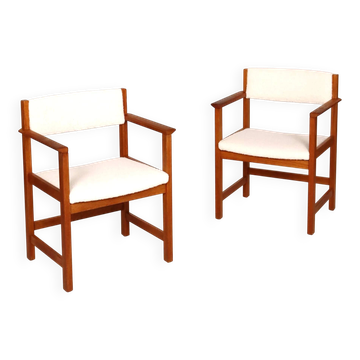 Paire de fauteuils scandinaves années 60