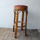 Tabouret haut en rotin – années 1960