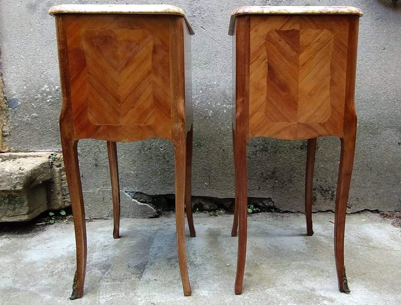 Pair of Louis XV style bedside tables