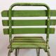 Chaise industrielle verte vintage, années 1960