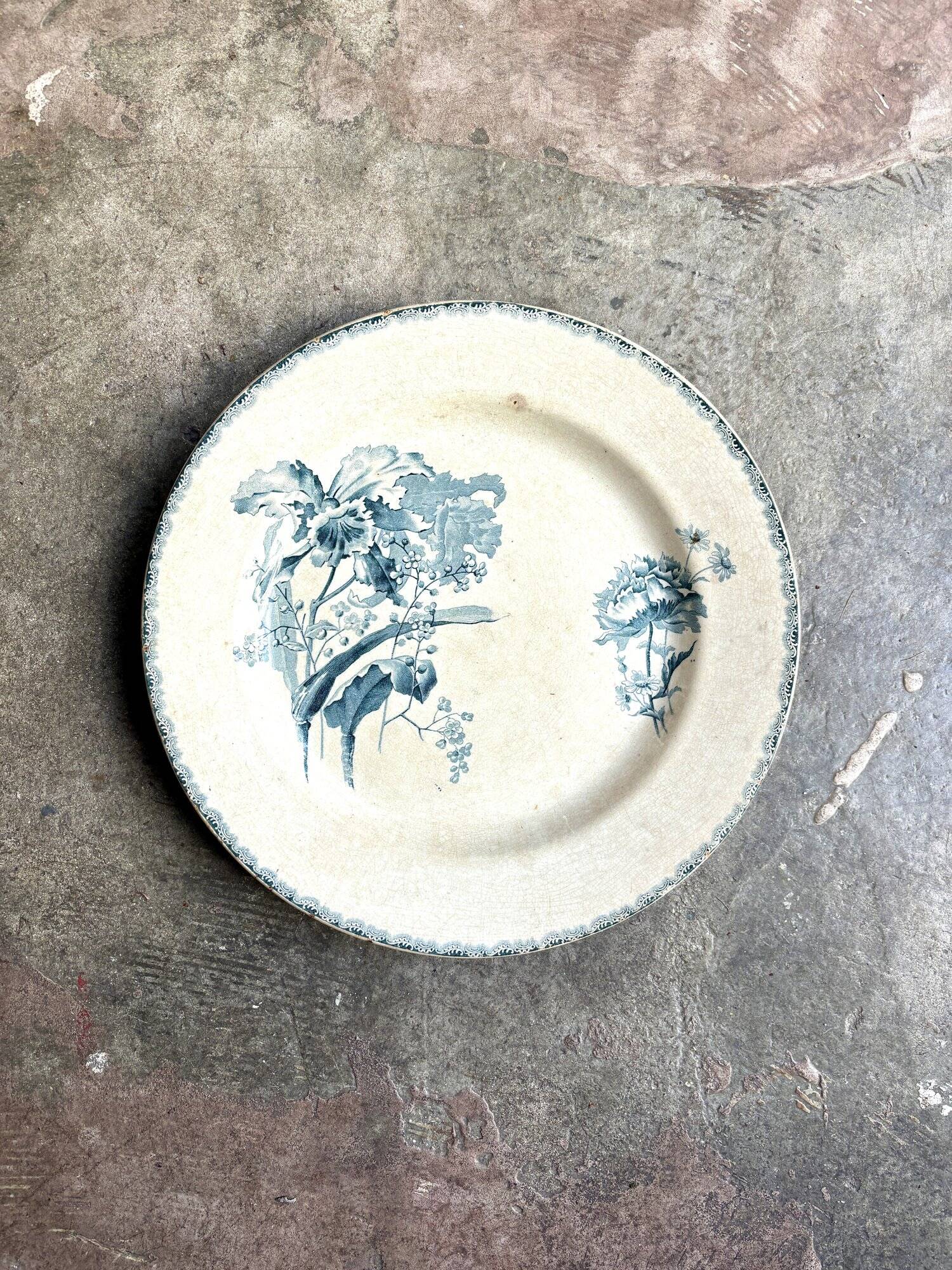 HB&Cie round iron clay dish, “Provençal” service