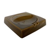 Vide poche cendrier cec marron ocre
