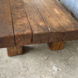 Solid oak coffee table