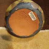 Brutalist ceramic vase Gerhard Liebenthron West Germany