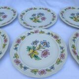 Ensemble de 6 assiettes plates Moulins des Loups
