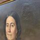 Oil on Canvas Portrait Painting of a Woman Framed 19th Century Signed