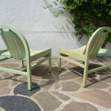 Pair of baumann argos model armchairs