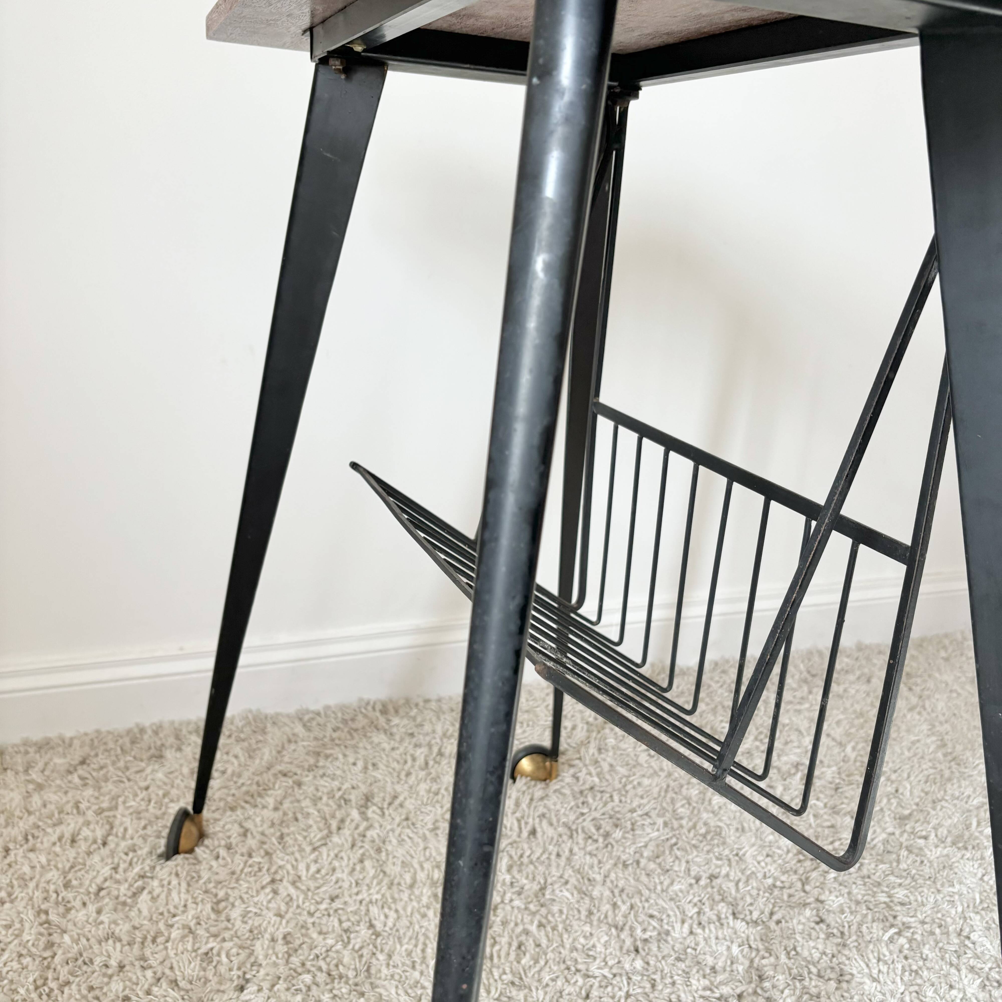 Vintage Console & Rolling Table