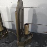 Vintage brass wall lights x 3