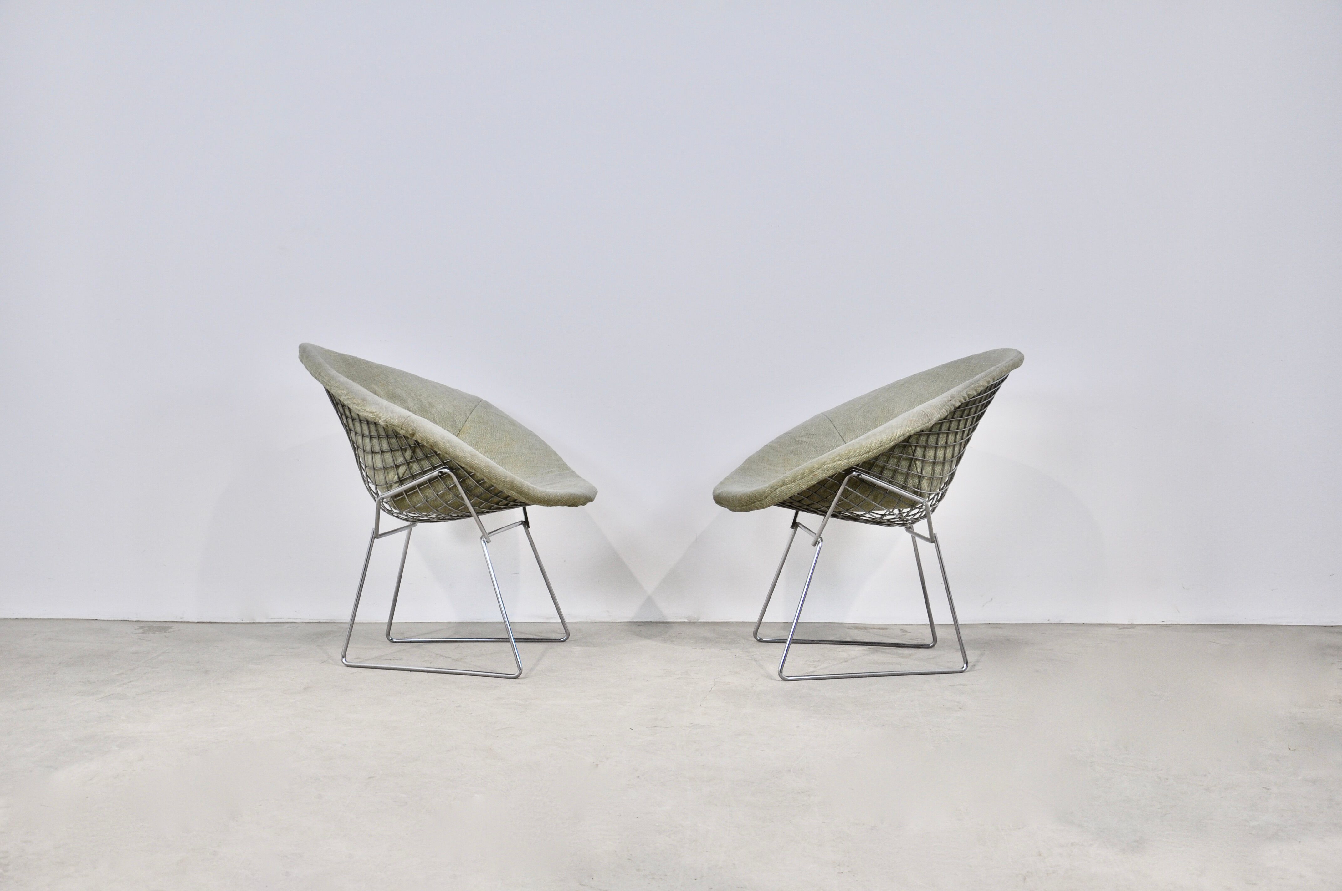 Diamond Chairs by Harry Bertoia for Knoll (1970s)